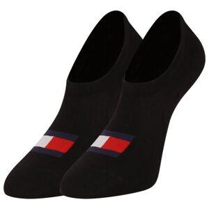 Tommy Hilfiger FOOTIE HIGH CUT 2P FLAG Uniszex zoknik, fekete, méret