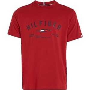 Tommy Hilfiger GRAPHIC S/S TEE Férfi póló, piros, méret XL