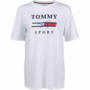 Tommy Hilfiger GRAPHICS  BOYFRIEND TOP fehér S - Női póló