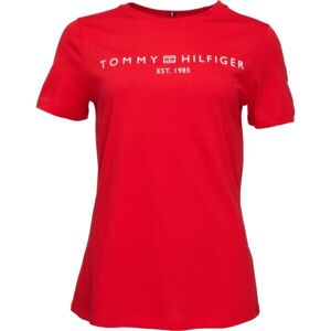 Tommy Hilfiger LOGO CREW NECK Női póló, piros, méret M
