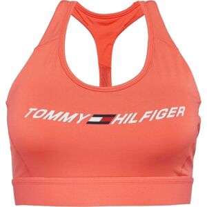Tommy Hilfiger MID INTENSITY GRAPHIC RACER BRA Női sportmelltartó, lazac, méret XS