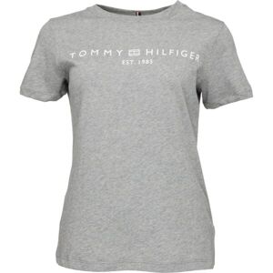 Tommy Hilfiger LOGO CREW NECK Női póló, szürke, méret XL