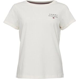 Tommy Hilfiger TH ORIGINAL-SHORT SLEEVE T-SHIRT Női póló, fehér, veľkosť XL