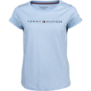 Tommy Hilfiger RN TEE SS LOGO kék L - Női póló