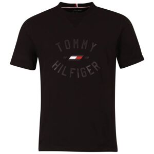 Tommy Hilfiger VARSITY GRAPHIC S/S TEE Férfi póló, fekete, méret XXL