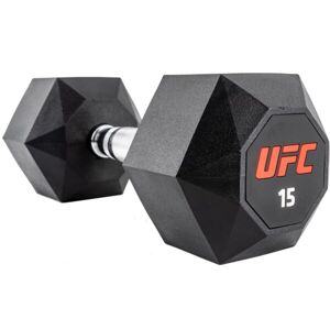UFC OCTAGON DUMBBELL 15 KG Hatszögletű kézi súlyzó, fekete, méret 15 kg