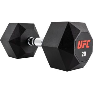 UFC OCTAGON DUMBBELL 20 KG Hatszögletű kézi súlyzó, fekete, méret 20 kg
