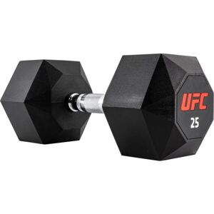 UFC OCTAGON DUMBBELL 25 KG Hatszögletű kézi súlyzó, fekete, méret 25 kg