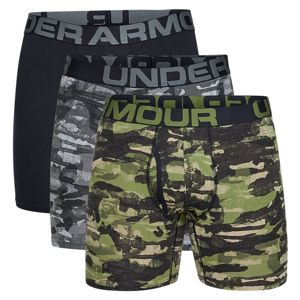 Under Armour Charged Cotton 6in 3 Pack Novelty Boxeralsók - Zöld - M