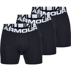 Under Armour CHARGED COTTON 6IN 3 PACK fekete L - Férfi boxeralsó