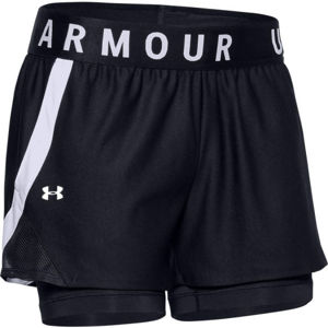 Under Armour PLAY UP 2-IN SHORTS Női rövidnadrág, fekete,fehér, méret
