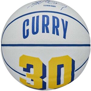 Wilson NBA PLAYER ICON MINI BSKT CURRY 3 Mini kosárlabda, fehér, méret 3