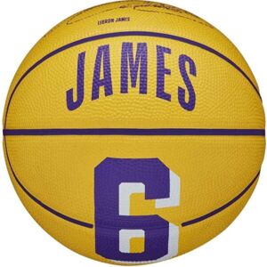Wilson NBA PLAYER ICON MINI BSKT LEBRON 3 Mini kosárlabda, sárga, veľkosť 3