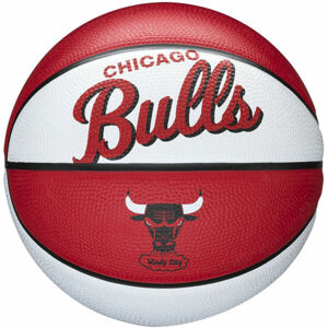 Wilson NBA RETRO MINI BULLS Mini kosárlabda, piros, veľkosť 3