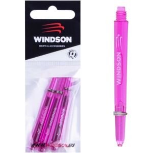 Windson NYLON SHAFT MEDIUM 3 KS Nejlon darts szár készlet, rózsaszín, méret