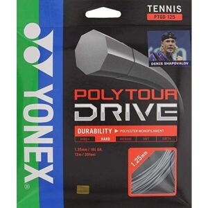 Yonex POLY TOUR DRIVE 125 Teniszhúr, ezüst, veľkosť os